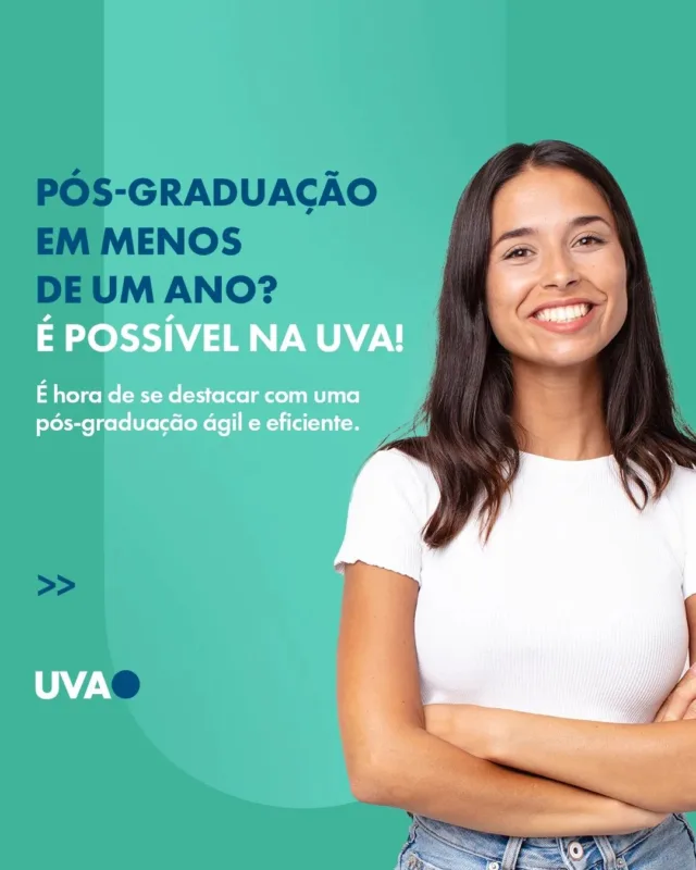 📚🚀 Quer conquistar uma certificação em menos de um ano? Com a pós-graduação 100% on-line da UVA, você organiza seus horários e se destaca no mercado de trabalho com a melhor formação. Não perca tempo, acesse nosso site e escolha o curso ideal para a sua carreira!

#PósGraduação #MBAs #Carreira #EducaçãoOnline #UVA #TransformeSuaCarreira