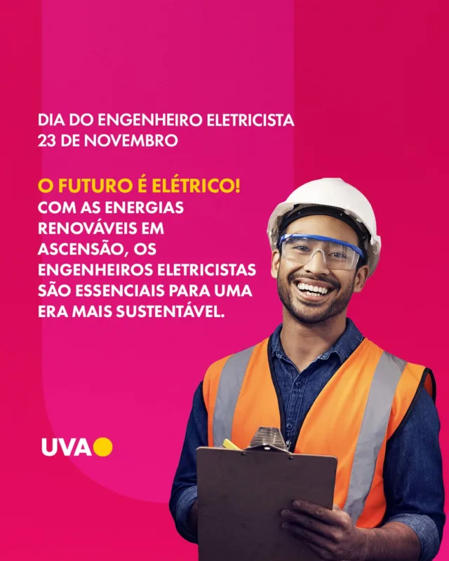 O futuro da energia está nas mãos dos engenheiros eletricistas! 💡⚡ No Dia do Engenheiro Eletricista, destacamos o papel fundamental desses profissionais na construção de um mundo mais sustentável. Na UVA, nossos alunos aprendem na prática, em laboratórios de ponta e com projetos que impactam o futuro energético do Brasil e do mundo. Vem ser parte dessa mudança! 🌱🔋

#UVA #EnergiaSustentável #EngenhariaElétrica #EngenhariaUVA #ODS #Inovação