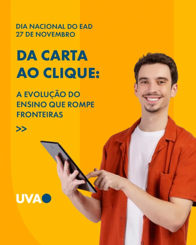 📚 A Educação a Distância percorreu um longo caminho – do correio até as plataformas digitais de hoje! Descubra como o EAD evoluiu e como ele continua transformando o aprendizado com inovação e acessibilidade. 💻

Na UVA, o EAD vai além das aulas online: é interativo, com suporte ao aluno e voltado para o mercado de trabalho. Venha fazer parte dessa jornada de conhecimento! 🌐

#UVA #EducaçãoADistância #EvoluçãoDoEAD #InovaçãoNoEnsino #EADNaUVA #AprendizadoDigital #TransformaçãoEducacional